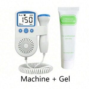 Portable Fetal Doppler with Gel - White